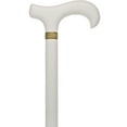 thumbnail image 6 of Extra Long & Super Strong White Derby Cane, Beechwood Walking Cane with Handcrafted Black and Gold Pewter Wheat Collar, Walking Cane for Men and Women, Classic Derby Handle, Durable Walking Stick., 6 of 9