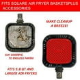 thumbnail image 2 of Square Air Fryer Silicone Liners,Reusable Food-Grade Silicone Mat, Non-stick Heat Resistant Air Fryer Accessories, 2 of 5