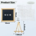 thumbnail image 3 of AGCAN Felt Letter Board with Stand, 10 x 10 Inches Wood Frame Message Board, Changeable Letter Boards with 290 Letters, Numbers and Symbols, 3 of 7