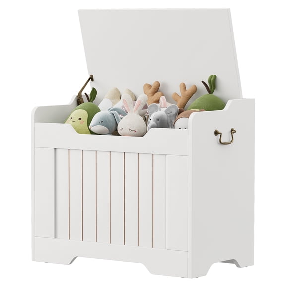 39.4" Storage Chest, Toy Chest for Boys Girls, Storage Bench with Safety Hinge, Farmhouse Storage Trunk for Entryway, Living Room, Bedroom, Playroom