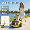thumbnail image 3 of East doll 12V Electric Ride on Toy, Push Car for Toddler with Remote Control, 360°Spin, 5-Point Safety Belt, 1.3-2.5MPH, Music, Horn, Kids Ride On Toy Ages 1-3, Yellow, 3 of 9