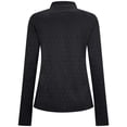 thumbnail image 3 of Women's Levelwear Black San Jose Sharks Spike Raglan Quarter-Zip Top, 3 of 3