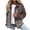 Brown, variant on Womens Jean Jackets Trendy Fall Plus Size Clearance Women's Fashion Color Lapel Look Slimmer Sleeve Denim Jacket,Purple XL