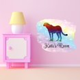 thumbnail image 3 of Animal Watercolor Custom Name Wall Decals for Kids Room - Colorful Large Cat Safari Animal Design Safari Personalized Bedroom Wall Sticker Water Color Style - Size: 10 In x 8 In, 3 of 5