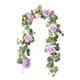 thumbnail image 3 of Guirnalda de flores artificiales de eucalipto para decoración de bodas y fiestas. Púrpura, 3 of 8