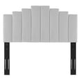 thumbnail image 4 of Modway Noelle Performance Velvet Twin Headboard in Light Gray, 4 of 9