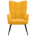 thumbnail image 1 of vidaXL Relaxing Chair Mustard Yellow Velvet, 1 of 6