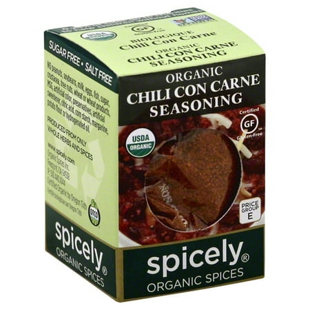 Spicely Organics - Organic Seasoning - Chili Con Carne - Case Of 6 - 0.45 (Best Spices For Chili Con Carne)
