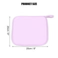 thumbnail image 4 of Unique Bargains 4pcs Makeup Removal Cleaning Cloth Towels for Most Skin Type Purple 8"x8", 4 of 7
