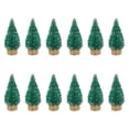 thumbnail image 1 of 12 piezas de adornos pequeños para árboles de Navidad, árboles en miniatura, artesanías coleccionables, árboles de Navidad para la mesa del bar de, 1 of 8