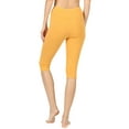 thumbnail image 3 of TheLovely Women's Essential Basic Cotton Spandex Stretch Below Knee Length Capri Leggings, 3 of 3