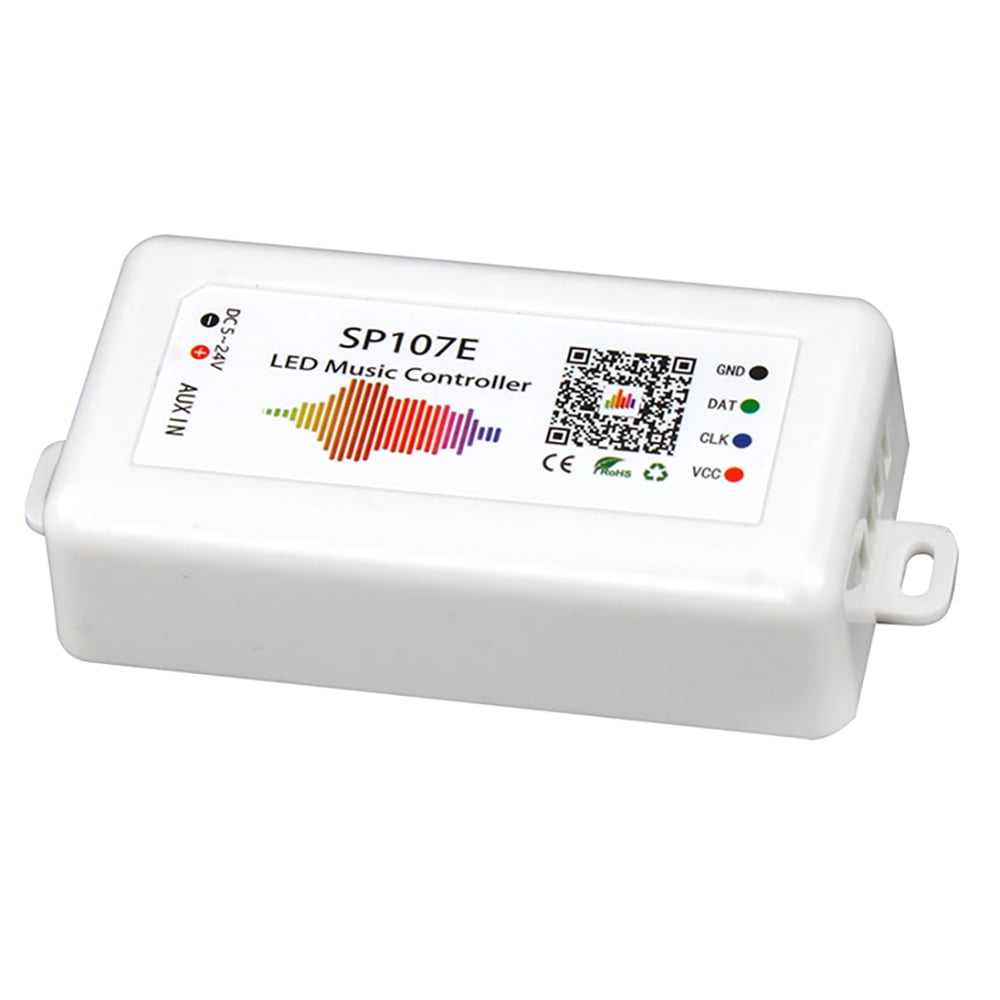 SP107E LED Controller Bluetooth Smart APP WS2811/2812B Light Strip Dimming Music Controller - Walmart.com
