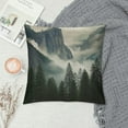 thumbnail image 2 of JEUXUS  Decorative Throw Pillow Cover National Park Nature Mountain Trees Mist Couch Pillow Cover Cushion Case for Modern Simple Farmhouse Style Decor, 2 of 5