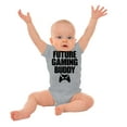 thumbnail image 3 of Future Gaming Buddy Gamer Dad Joke Romper Boys or Girls Infant Baby Brisco Brands 24M, 3 of 6