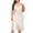 White, variant on lmcalzta Plus Size Womens Silk Satin Nightgown Sexy Lace Chemise Lingerie Long Sleepdress for Ladies Sleepwear