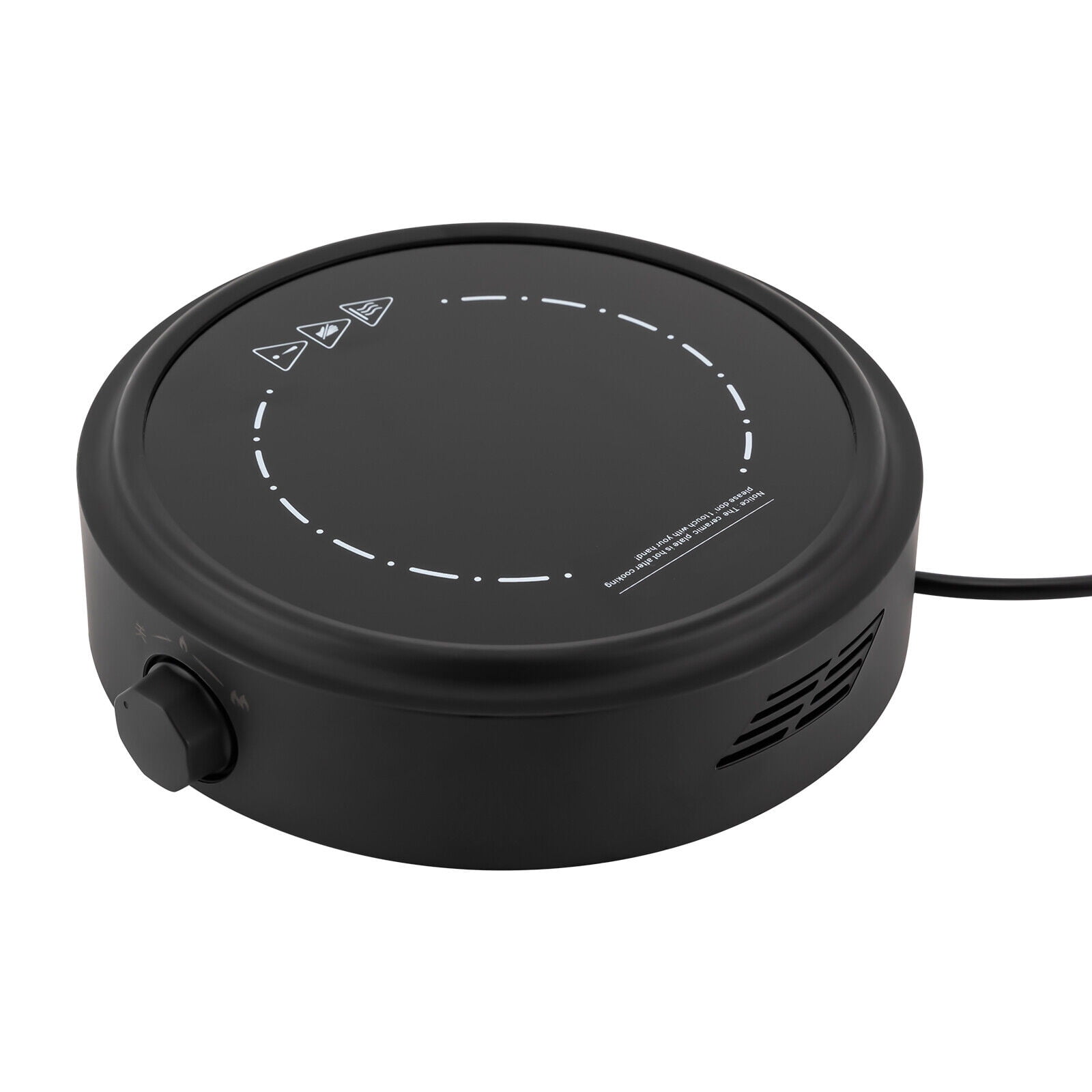 700W Electric Mini Stove Portable Hot Plate Black/White Coffee Milk Heater 60Hz for Home, Office, RV, Party, and Tea House