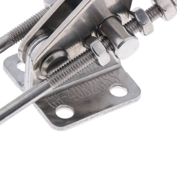 Toggle Clamp – Horizontal Quick Release, 750 Lbs Holding Capacity, Non-Slip Rubber Tips, Adjustable Lever For Woodworking, Welding & Drilling