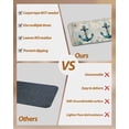 thumbnail image 4 of Nautical Anchor Stair Treads Non Slip Indoor for Wooden Steps, Vintage Coastal Summer Beach Coral 7 Pcs Stair Mats for Elders Dogs, 8 x 30 Inch Carpet Treads Runner Rugs for Staircase, 4 of 7