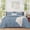 03 Grey Blue, variant on U by Bedsure Queen Comforter Set , Boho Tufted Shabby Chic White Bedding Comforter Set, 3 Pieces Vintage Farmhouse Bed Set for All Seasons, Fluffy Soft Bedding Set with 2 Pillow Shams