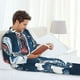 thumbnail image 5 of Balery Shark Pijama para Hombre de Dos Piezas con Manga Larga, Conjunto de Dormir y Descanso Suave con Bolsillos-Medium, 5 of 5