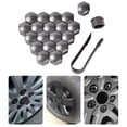 thumbnail image 4 of Tapas de la rueda de automóvil Tapas de tuerca de automóvil Universal Cubierta de tornillo de repuesto a prueba de polvo Nueces Tuercas Tornillos Protector con gris de clip 17mm 20 piezas kenally VI014416-04, 4 of 7