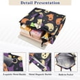 thumbnail image 3 of FORMRS Womens Corduroy Tote Bag Crossbody Shoulder Handbag with Pocket, Purple Halloween Ghosts, 3 of 7
