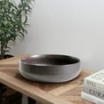 thumbnail image 4 of Oxford Large Ceramic Bowl 10.2 Inch Fruit Bowl Salad Bowl Serving Bowl Decorative Bowl for Kitchen and Coffee Table Home Decor - Premium Black Stoneware - Extra Large Bowl for Pasta, 4 of 5