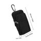 thumbnail image 5 of WEUVEB 1Ud Bolsa Bandolera Para Teléfono De Nylon Negro Impermeable Y Funcional Para Uso Diario, 5 of 6