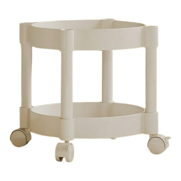 Small Bedside Table White Plastic Modern European Style Space Saving Side Table 28.5 cm x 28.5 cm x 26 cm