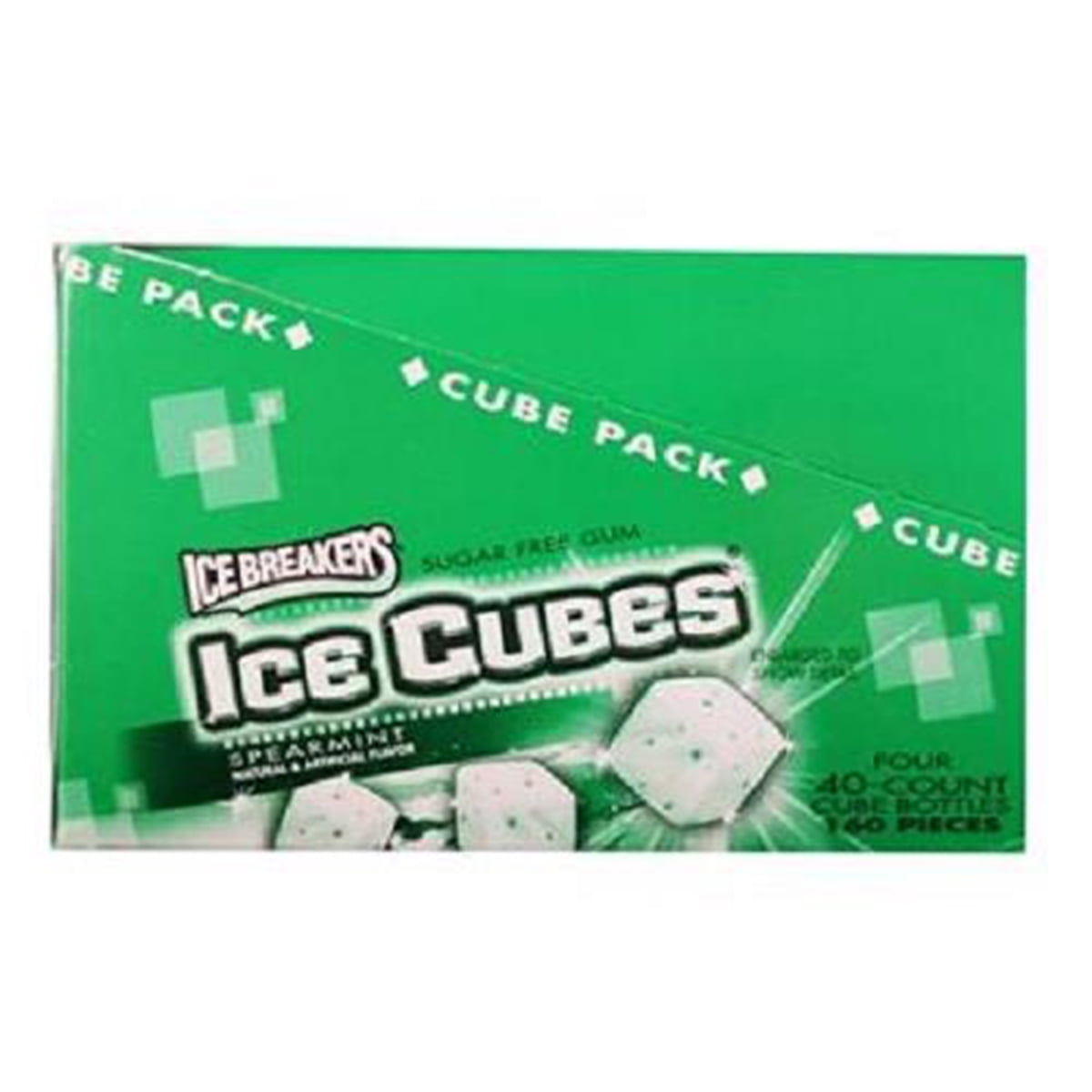 Product Of Ice Breakers Ice Cubes, Gum Spearmint Bottle, Count 4