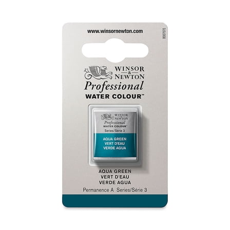 Winsor & Newton Professional Watercolor - Aqua Green, Half Pan