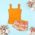 thumbnail image 2 of DHFJKG Tankini Swimsuits For Women 2 Piece Set Ruched Tankini Top Floral Printed High Waisted Swimwear Shorts Bottom Trendy Beachwear, 2 of 3