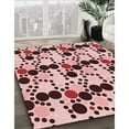 thumbnail image 3 of Ahgly Company Machine Washable Indoor Rectangle Transitional Brown Red Area Rugs, 5' x 8', 3 of 7
