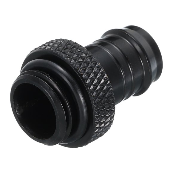 Unique Bargains Barb Raccords Souple Tube G1/4' à 3/8' Ded 10mm ID Tuyau Adaptateur Noir Laiton PC Système de Refroidissement de l'Eau
