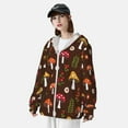 thumbnail image 3 of Kdxio Mushroom Print Women Men Sun Protection UPF 50+ Jackets Zip Up Long Sleeve Hoodie Hiking Lightweight with Pockets, 3 of 7