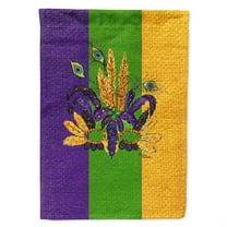 Carolines Treasures 8364CHF Mardi Gras Mask Flag Canvas, Large, Multicolor