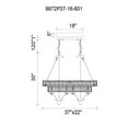 thumbnail image 3 of CWI Lighting Shalia 16 Light Traditional Metal Island Chandelier in Chrome, 3 of 3