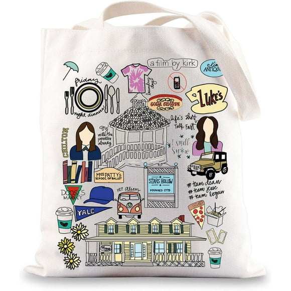 shiyou-Luke's Diner Tote Bag Lorelai & Rory Fans Gifts Stars Hollow Gilmore Shoulder Bag