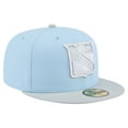 thumbnail image 3 of Men's New Era  Light Blue/Gray New York Rangers Color Pack 2-Tone 59FIFTY Fitted Hat, 3 of 5