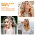 thumbnail image 4 of Wedding Pearls Hair Comb Bride Pearls Hair Comb Bridal Hair Styling Jewelry Gift, 4 of 8