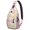 Artistic Bear, variant on Artistic Bear Sling Backpack, Cute Polar Bear Cartoon Print Crossbody Bag, Forest Winter Wild Hunting Design for Travelers