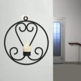 thumbnail image 2 of Candelabro de pared, centro de mesa, decoración para cumpleaños, sala de estar Circular Negra, 2 of 8