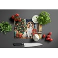 thumbnail image 3 of Cavalier Spaniel Cozy Christmas Glass Cutting Board Large 12 in x 15 in, 3 of 5
