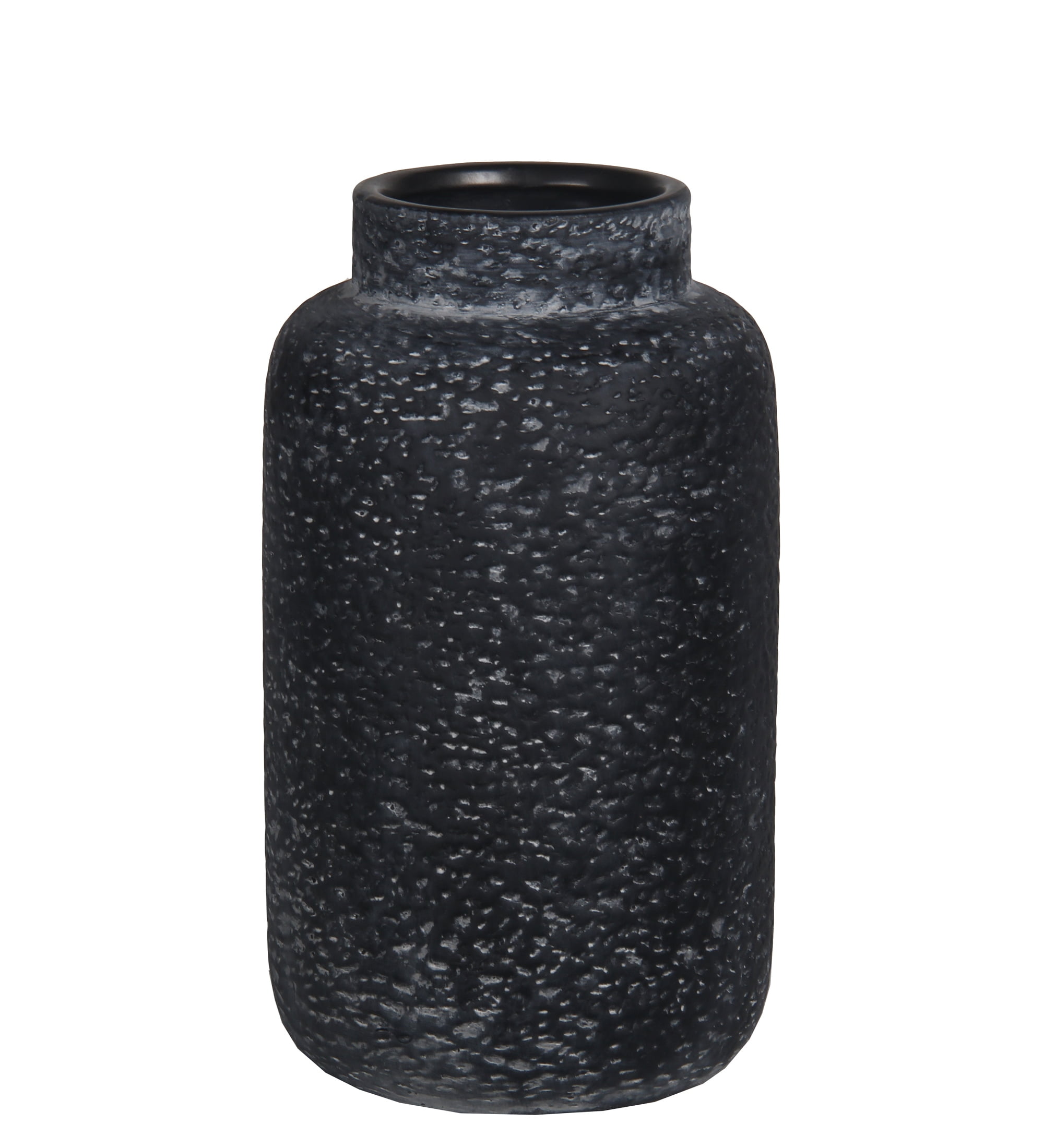 Small Gray Textured Ceramic Vase