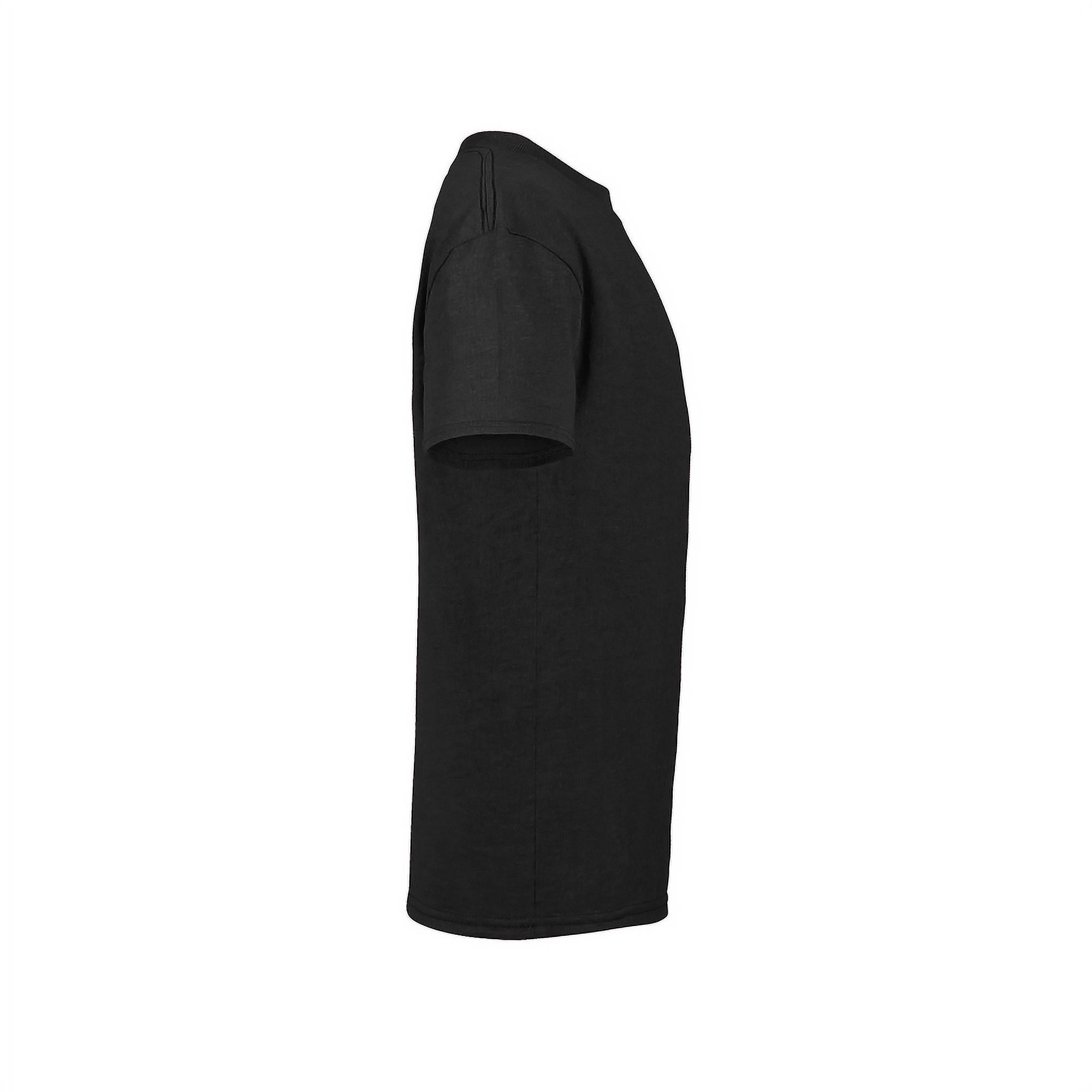 Black tee shirt side view hot sale