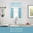thumbnail image 2 of Kenney 18-28" Basic Steel Adjustable Curtain Rod, White, 2 of 9
