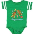 thumbnail image 3 of Inktastic Merry Christmas with gingerbread cookies Boys or Girls Baby Bodysuit, 3 of 5
