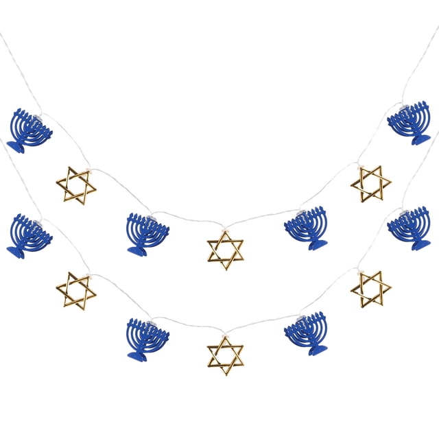 Hanukkah Star String Light Battery Fairy Light Hanukkah Decoración de la fiesta