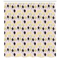 thumbnail image 3 of Lemons Shower Curtain, Illustration of Lemons with Crocked Lines and Dots on Pinky Spotty Backdrop Print, Fabric Bathroom Set with Hooks, 69W X 84L Inches Extra Long, Multicolor, by Ambesonne, 3 of 3