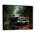 thumbnail image 2 of Designart "Noir Style Retro Auto Grace II" Car Vintage Floater Framed Canvas Wall Art, 2 of 5